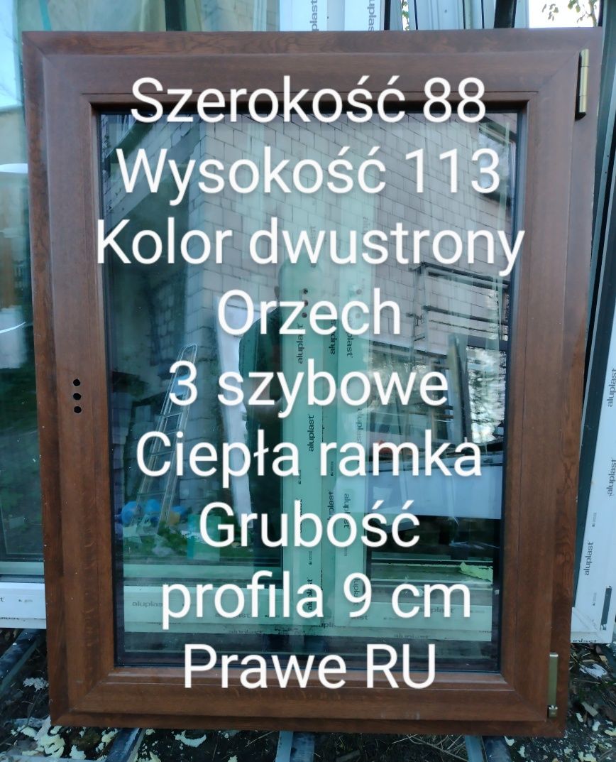 Okno złoty dąb 215x155 Nowe 50% 6 komorowe