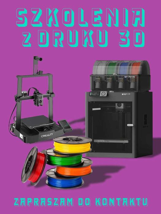 Kursy i wdrożenia druku 3D – Bambu Lab / Creality / Modelowanie 3D