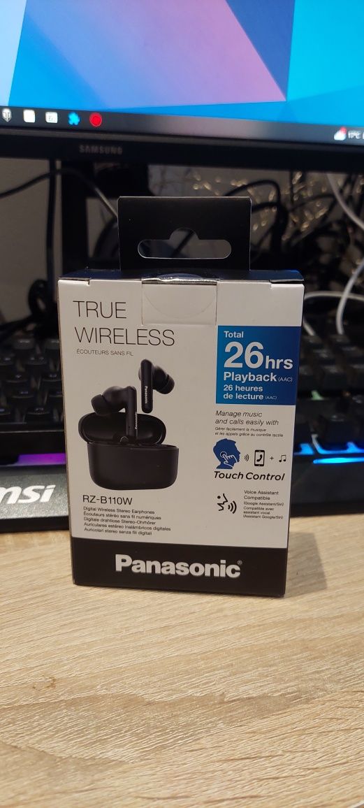 Nowe słuchawki bezprzewodowe panasonic