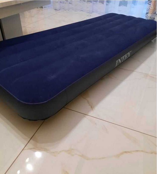 Materac Basenowy Dmuchany Granatowy Jednoosobowy łóżko basen NOWY