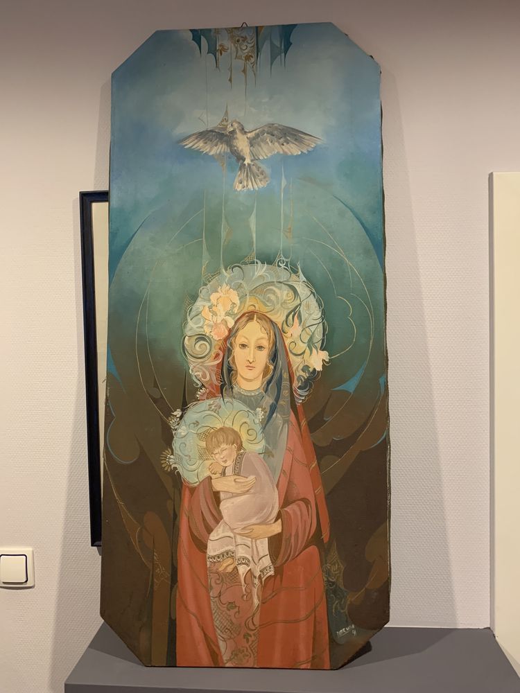 Obraz olejny - Madonna z dzieciątkiem