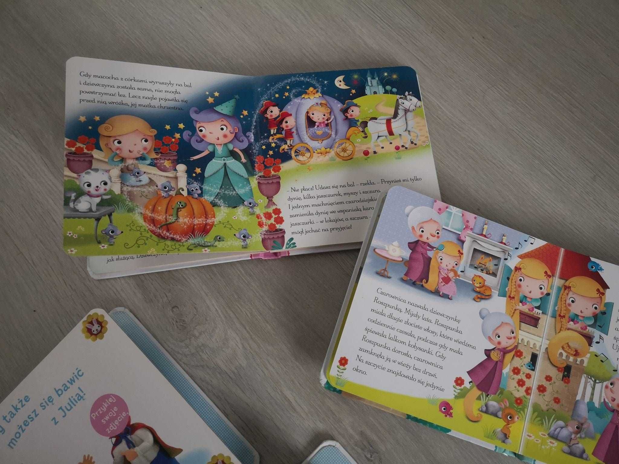 Zestaw książek puzzle jednorożce mała dziewczynka karty smoczek nocnik