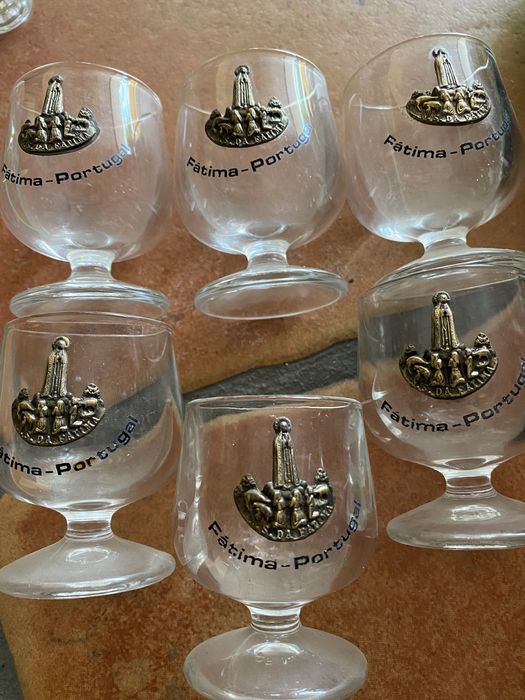 Conjunto 6 Copos bagaço N Senhora de Fatima