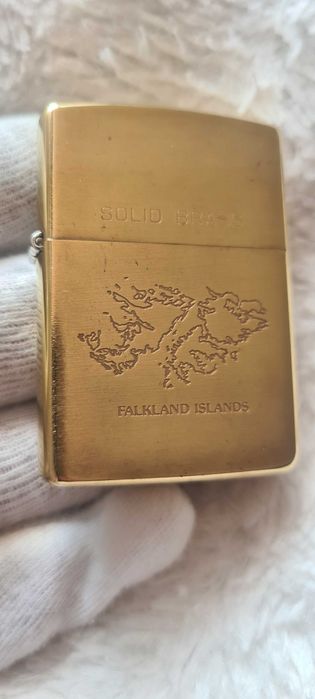 Zapalniczka Zippo Brass. Falkland Islands. 1991r.