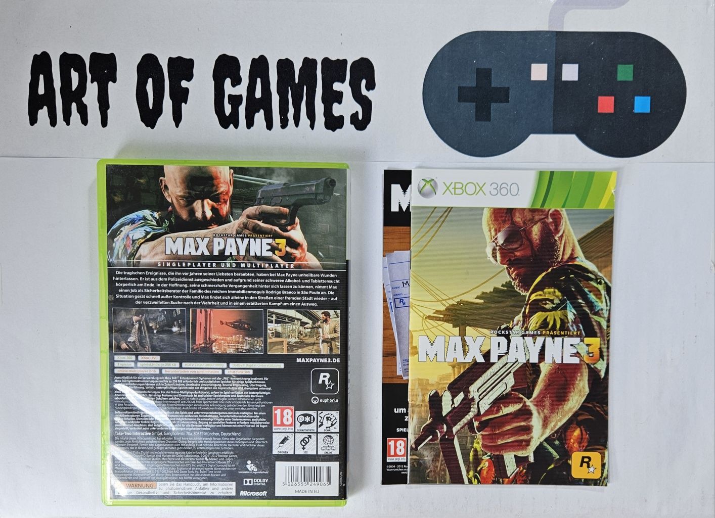 Gra Max Payne 3 Xbox 360 Komplet