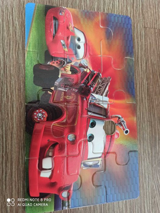 Zestaw 4 szt. drewnianych puzzli dla chłopca