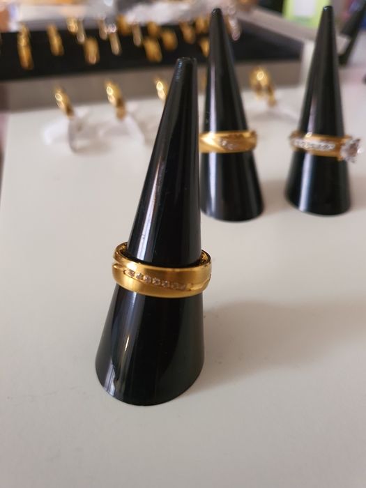 Alianças lindissimas, ouro laminado 18k