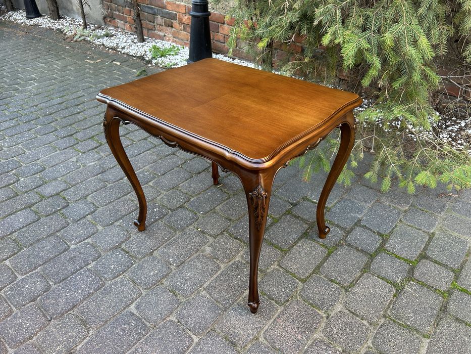 Stylowa Ława Ludwikowska Ludwik Warrings Stolik Kawowy Po Renowacji