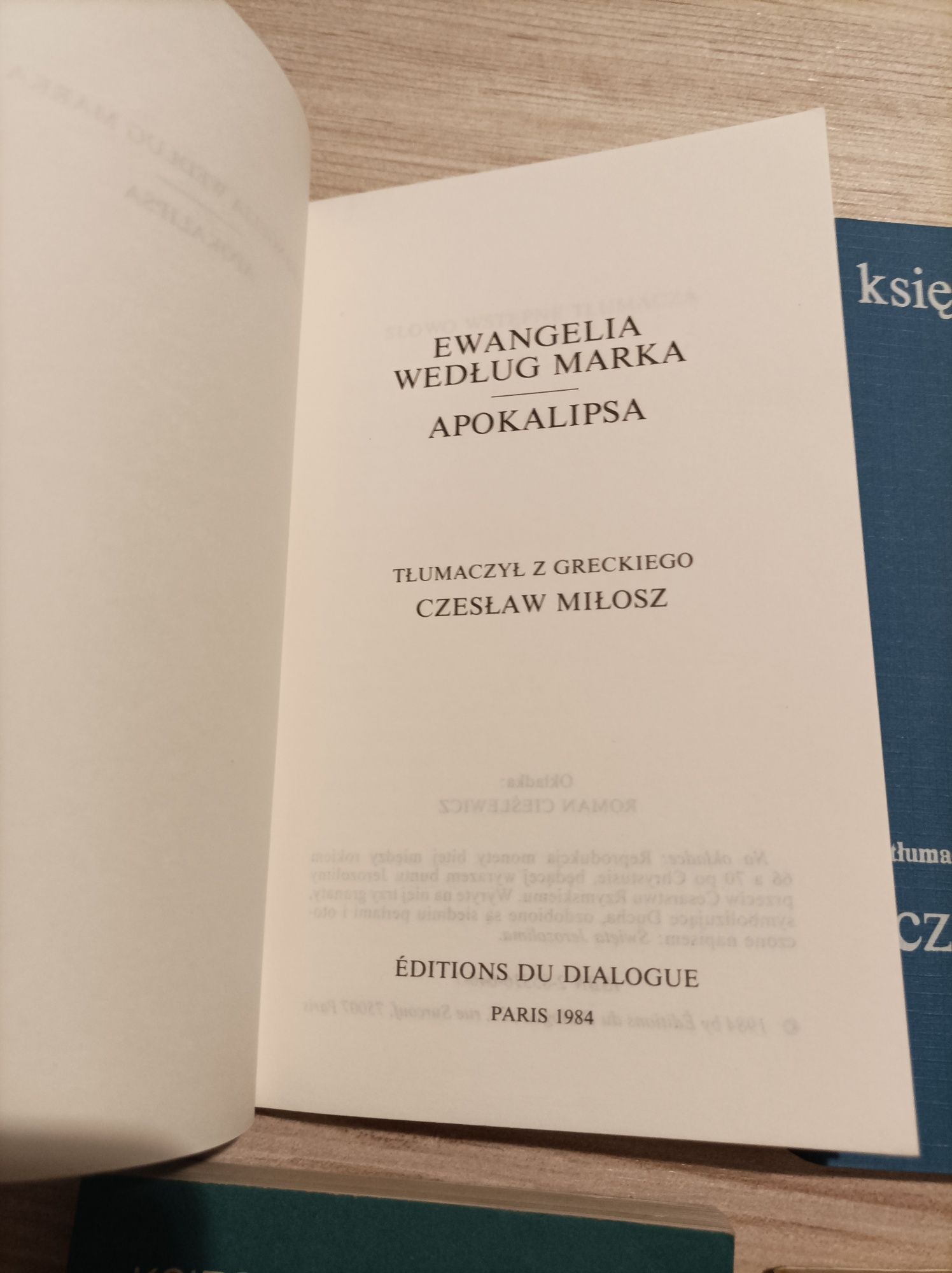 Ewangelie tłumaczone przez Czesława Miłosza