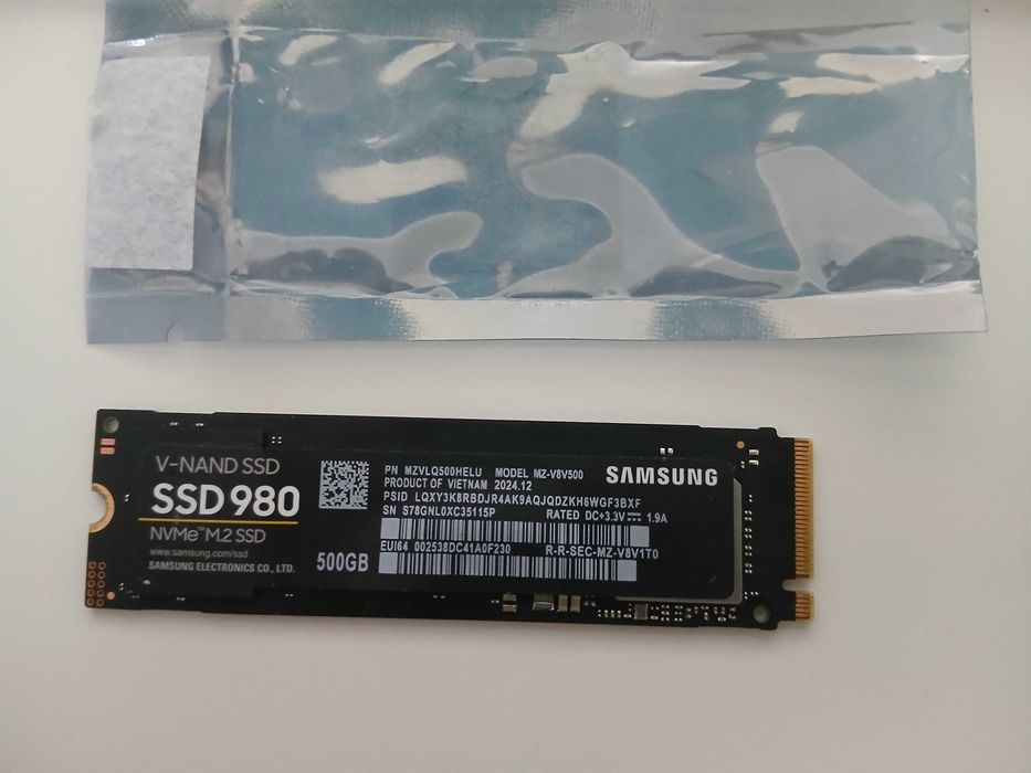 SSD Samsung 980 NVMe M.2 – 500GB