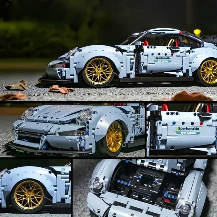 Конструктор Porsche 911. Масштаб 1:10. 2100 деталей.