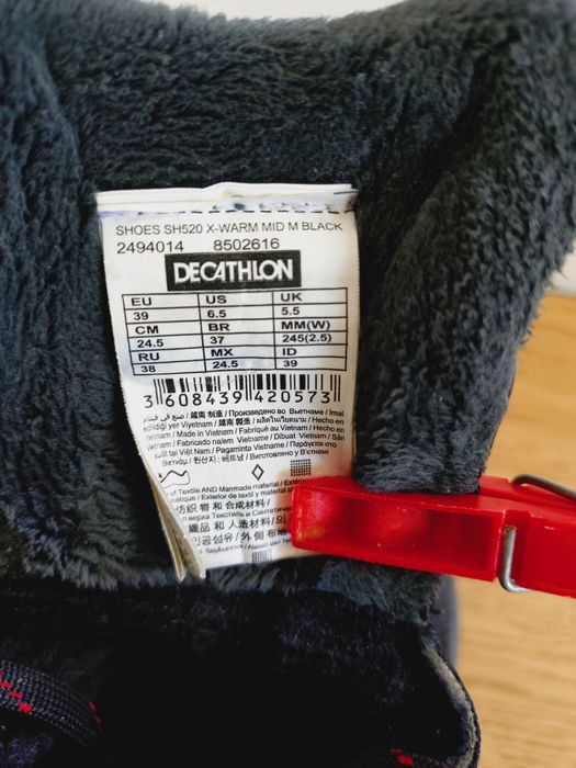Buty Quechua SH-250 X-WARM trekkingi wodoodporne R.39