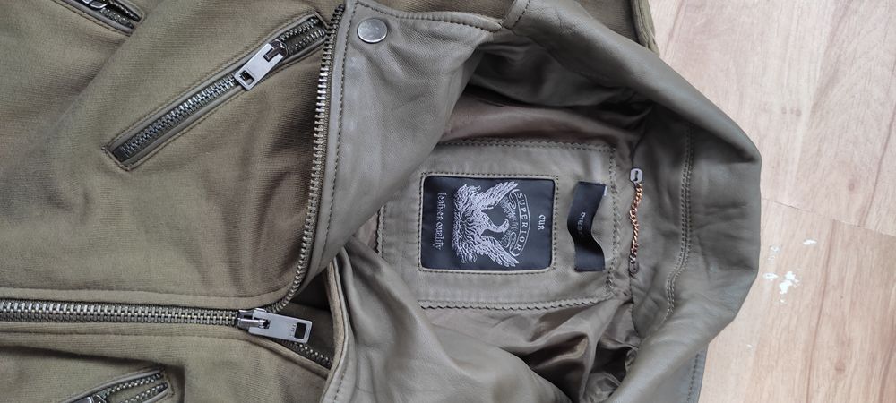 Diesel kurtka skórzana z materiałem damska s