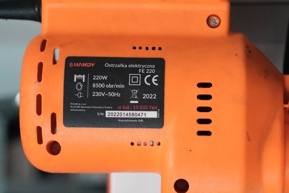 Ostrzałka elektryczna Handy do łańcuchów pił FE 220 Krysiak