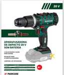 Aparafusadora de percursão martelo Parkside 3 em 1 de 20 V