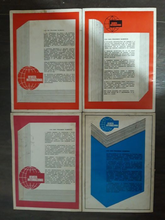 4 edições colecção REVISTA INTERNACIONAL