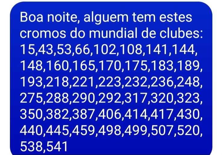Cromos mundial de clubes