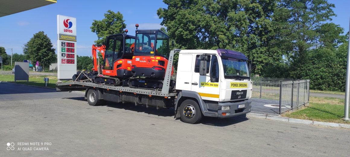 Pomoc drogowa lublin laweta holowanie usługi transportowe transport