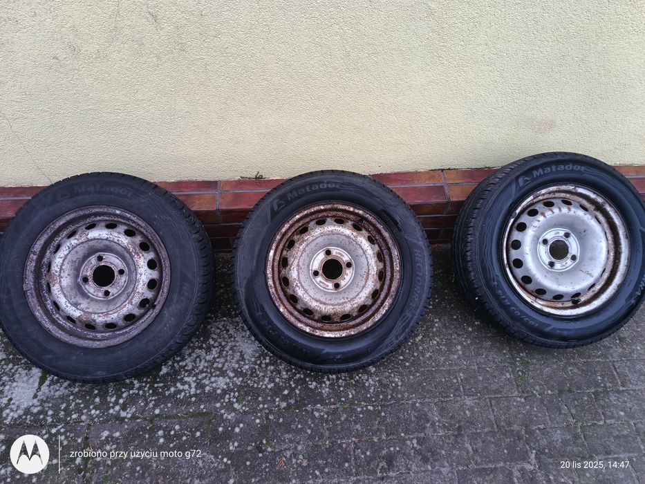 Trzy Opony Matador Hectorra 185/65 R14 + felgi 4x100 od Renault Clio 2