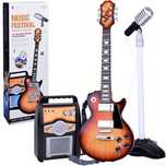 Gitara Elektryczna z Mikrofonem i Wzmacniaczem dla Dzieci Karaoke