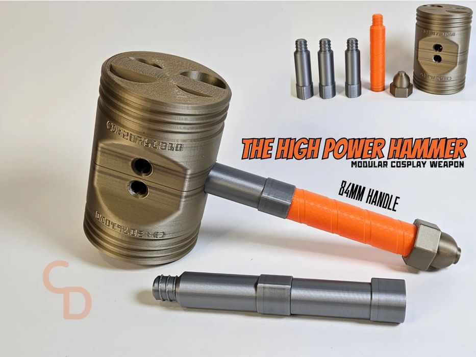 Martelo Modular "Piston Hammer" Cosplay