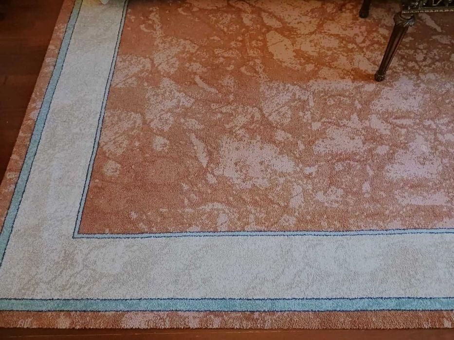 Tapete Lã | Salmão, Bege e Azul Claro