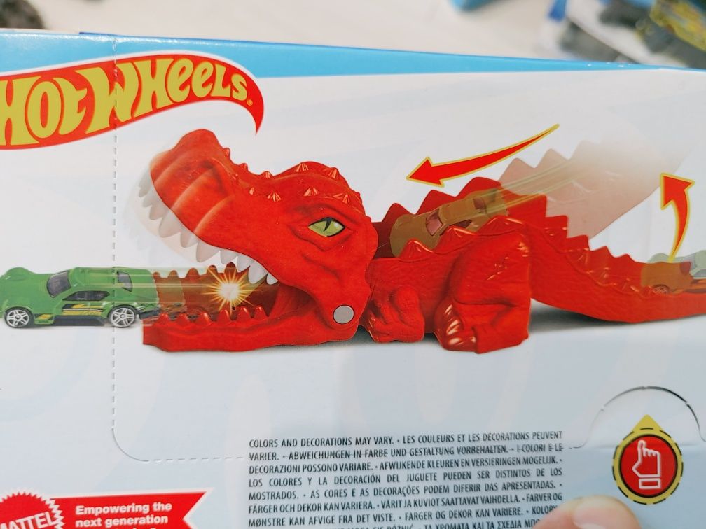 Hot Wheels City Dino Launcher Wyrzutnia Nowy