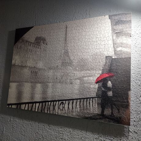 Puzzle ułożone Paryż wieża Eiffla 1000 antyrama