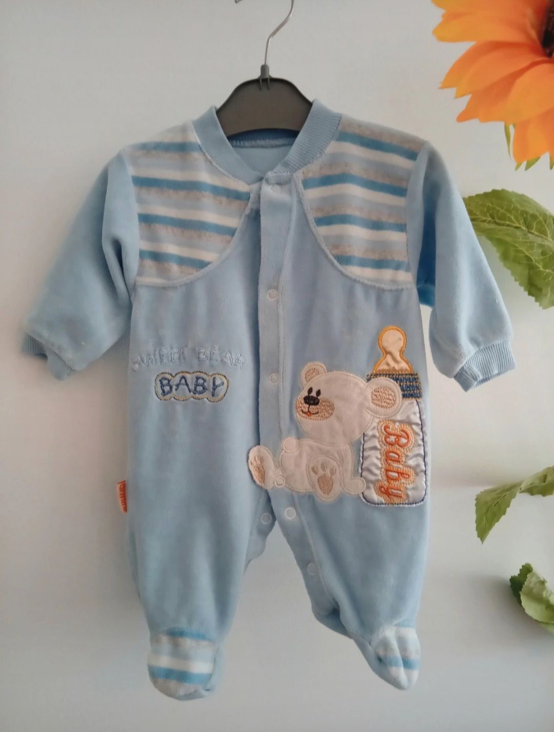 Pijamas / babygrow veludo bebé 0-3 meses