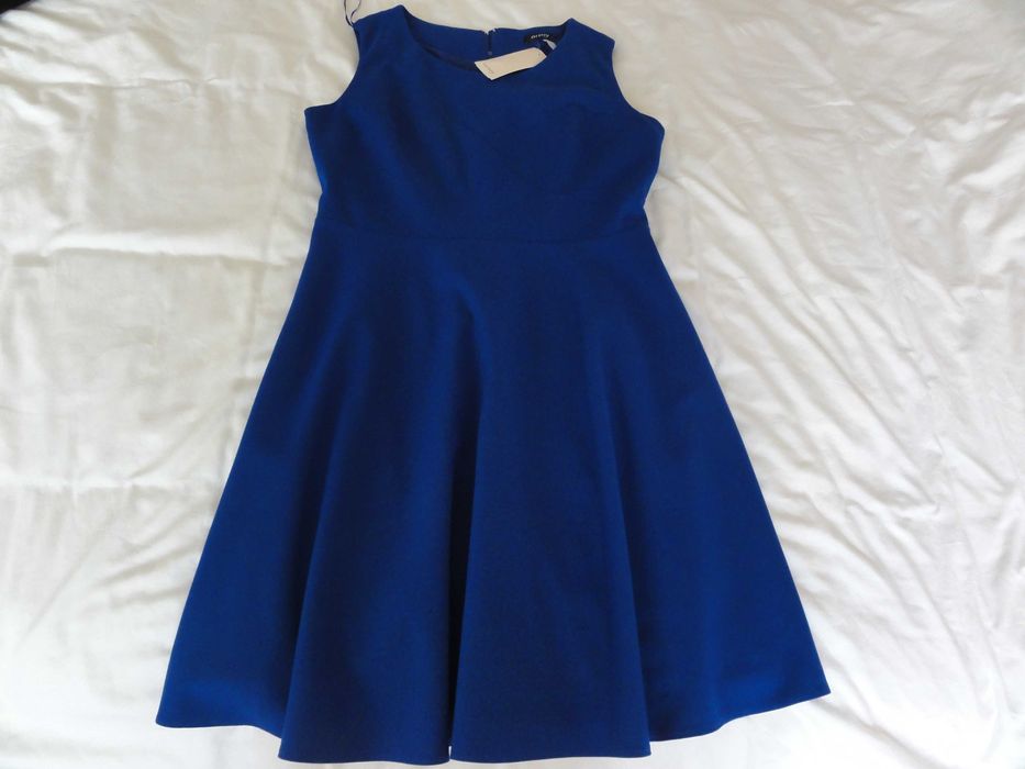 Sukienka damska elegancka business rozm.44 / L granatowa z metką