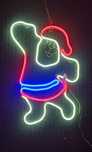 Neon zewnętrzny  Mikołaj 50x30cm