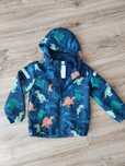 Kurtka przeciwdeszczowa h&m chłopięca parka dinozaury 110/116