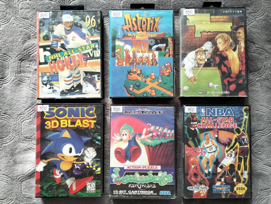 Картриджі для приставки Sega