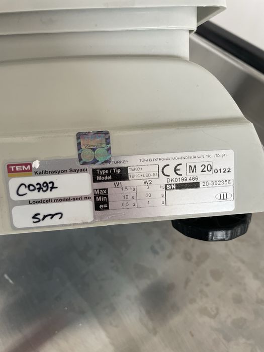 Waga TEM sklepowa handlowa do 15kg EKO + LED