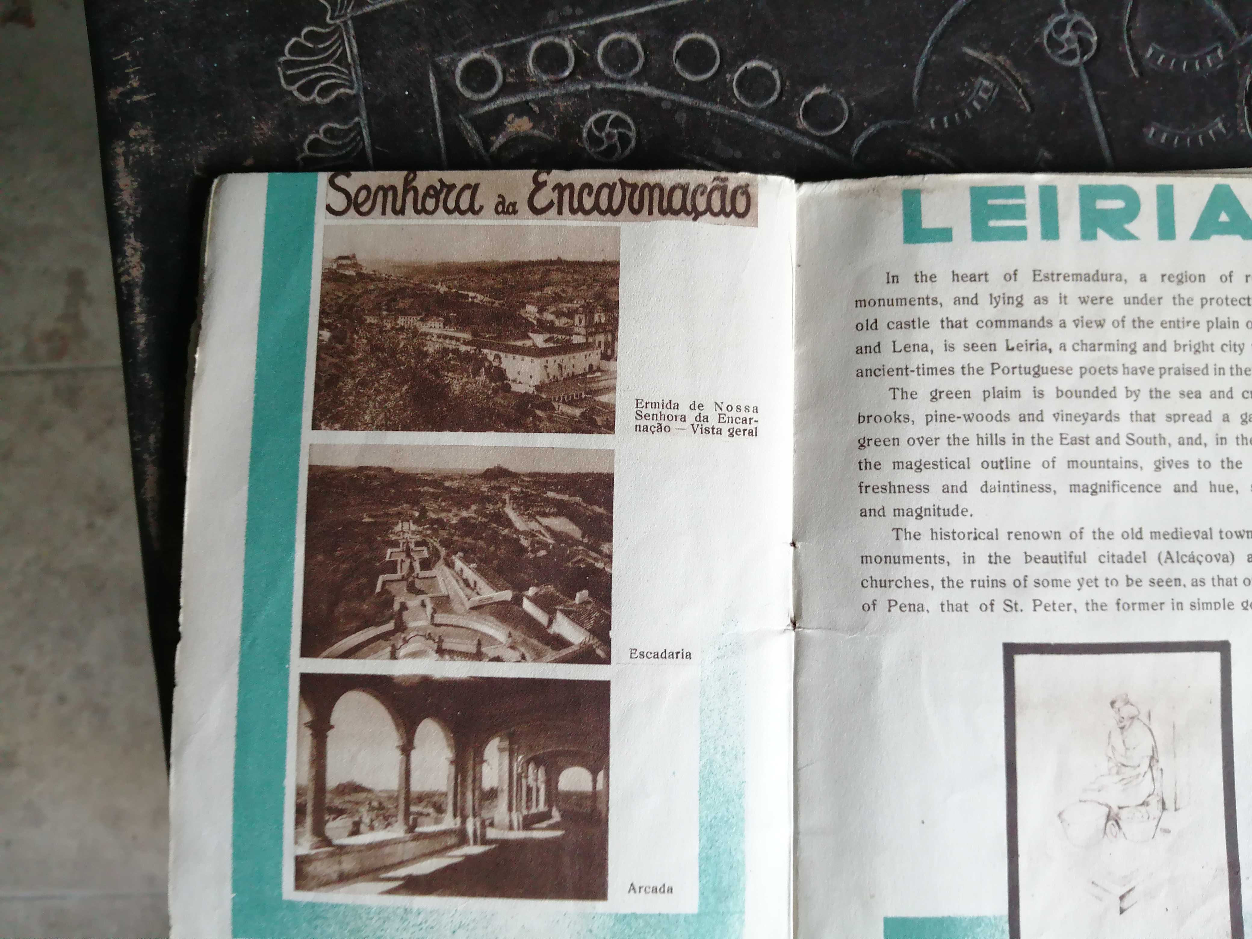 livro sobre leiria , antigo de 1938 , em ingles , ver fotos