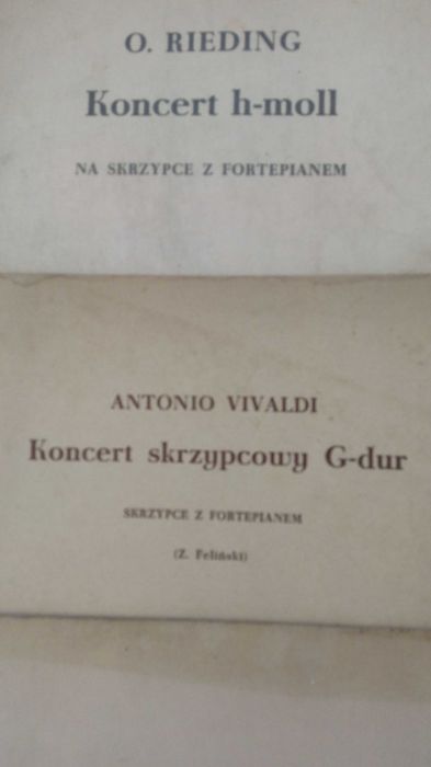 Nuty, koncerty skrzypcowe z fortepianem.