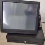 Conj. POS Touch 17" completo c/prog faturação c/ATCUD + saft 1.04