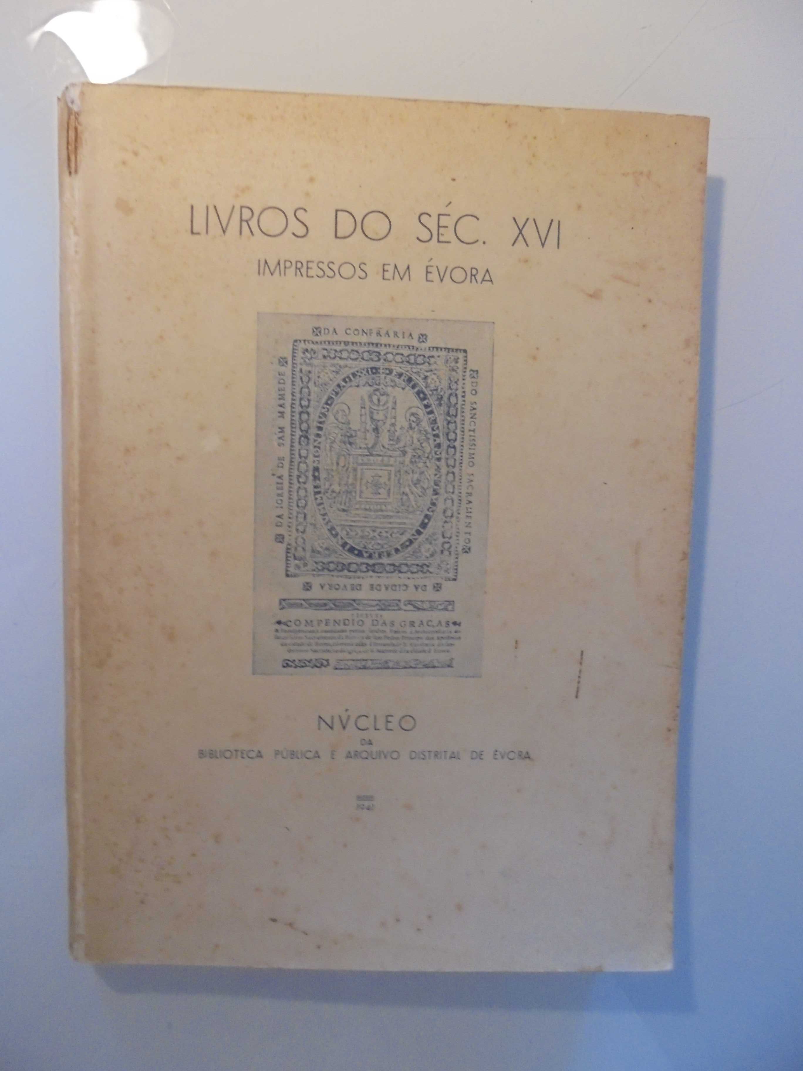 Évora-Livros do Século XVI Impressos
