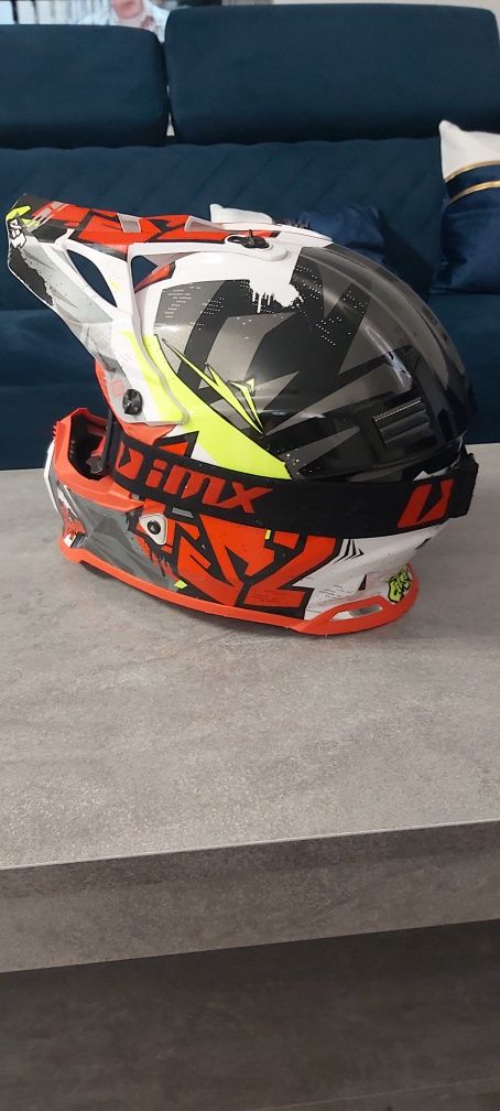 Kask cross quad xl jak nowy