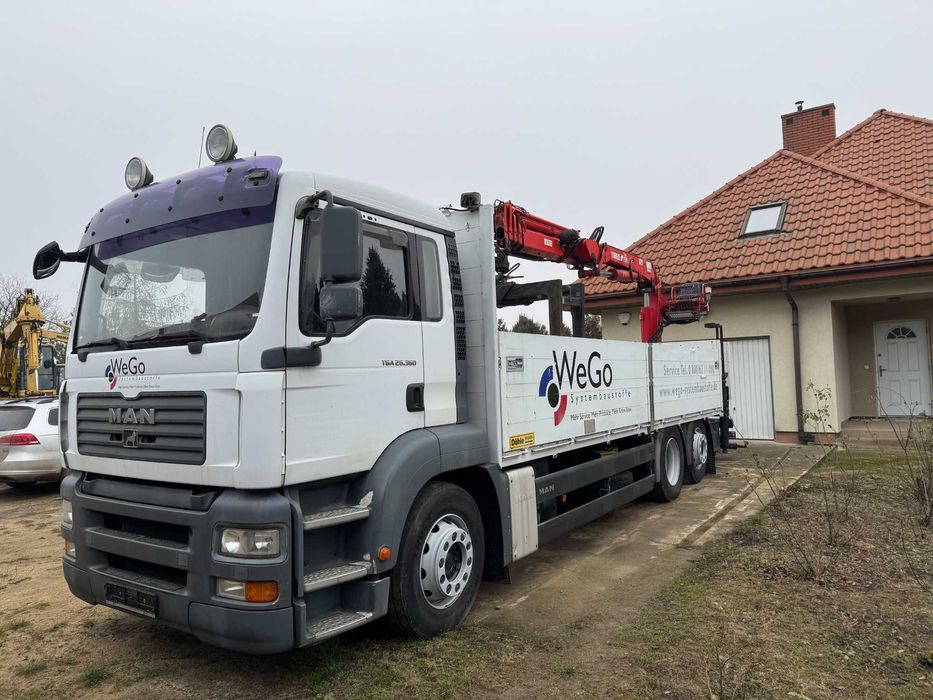 Man TGA 26.360 HDS Żuraw skrzynia budowlanka