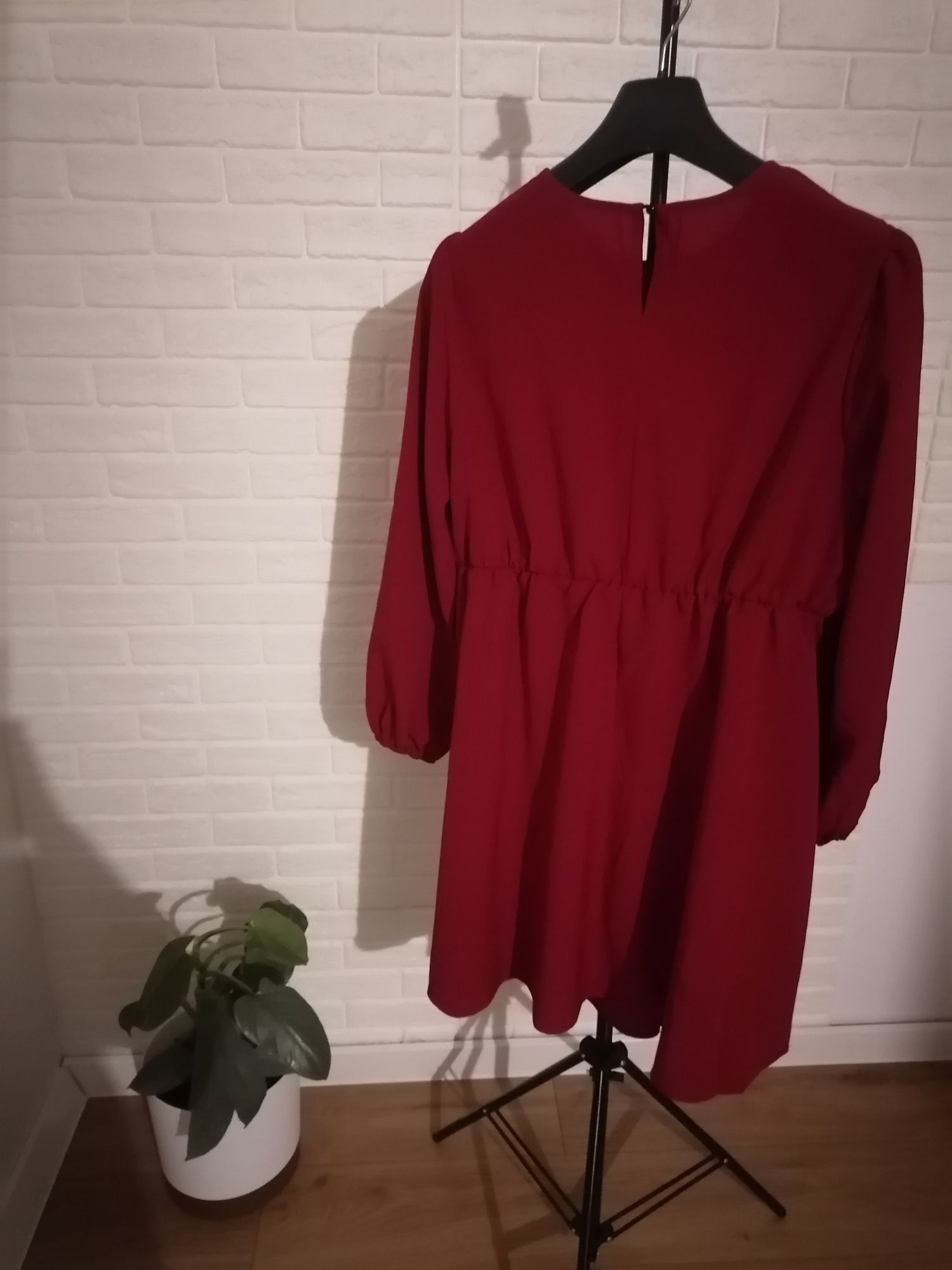 Sukienka XXXL rozmiar 50 bordo