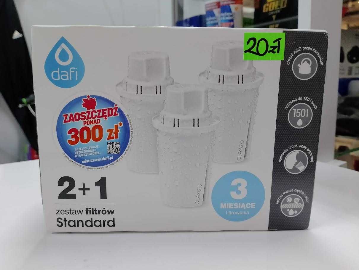 2 + 1 - zestaw 3 filtrów DAFI Standard, 3 miesiące filtrowania