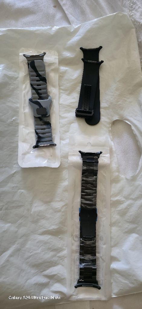 Vendo 3 Braceletes Novas em Caixa para Smartwatch Samsung Ultra
