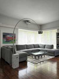 Sofa Livingroom panoramiczna 6 osobowa modułowa narożnik kształt L/U
