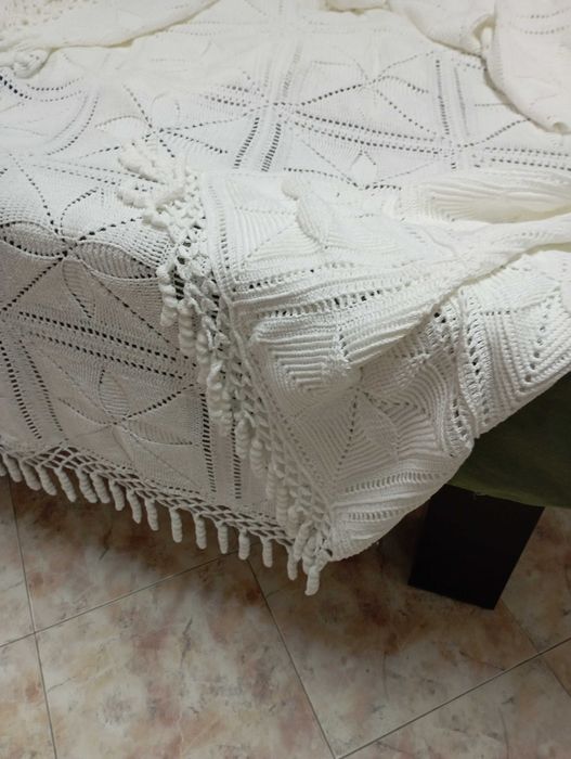 Colcha feita a mão toda em algodão