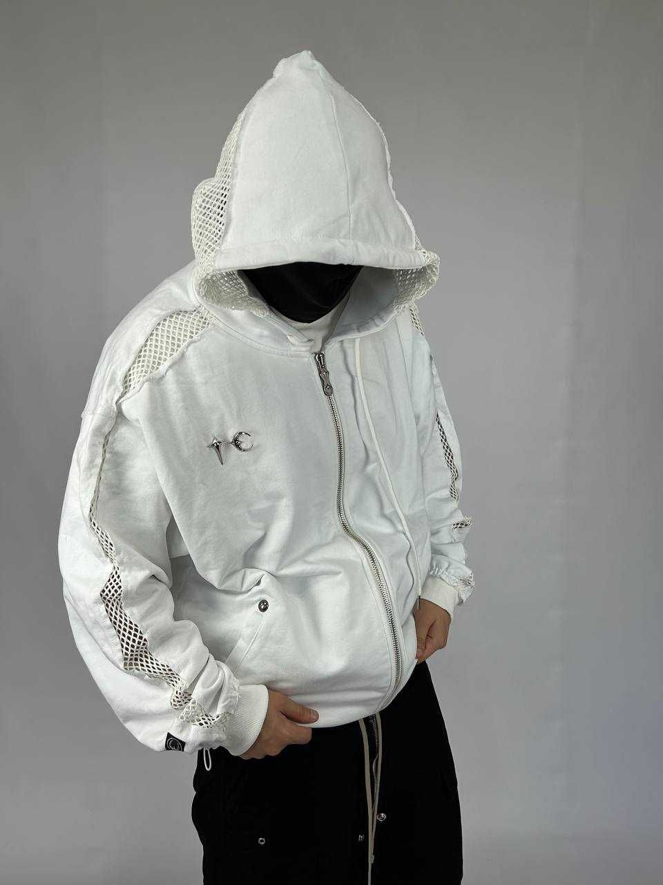 Худі Thug Club zip hoodie худи зипка y2k archive белая біла зіпка