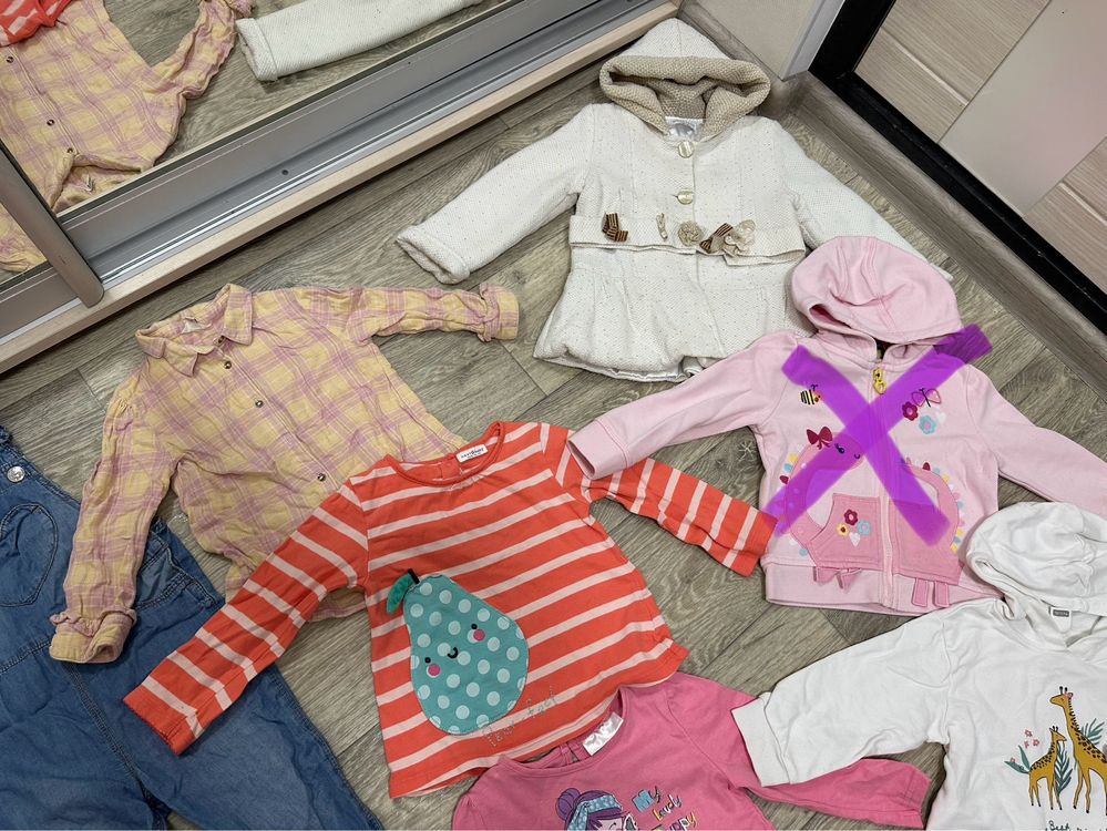 Пакет дитячих речей одяг на дівчинку 1,5 роки детских вещей на девочку