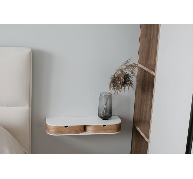 Nowa VALIAI drewniana półka, szuflada wisząca,ścienna,salon,sypialnia