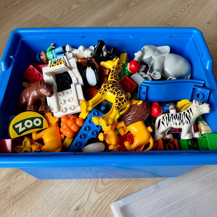 Lego Duplo Zoo - duży zestaw + pudełko!