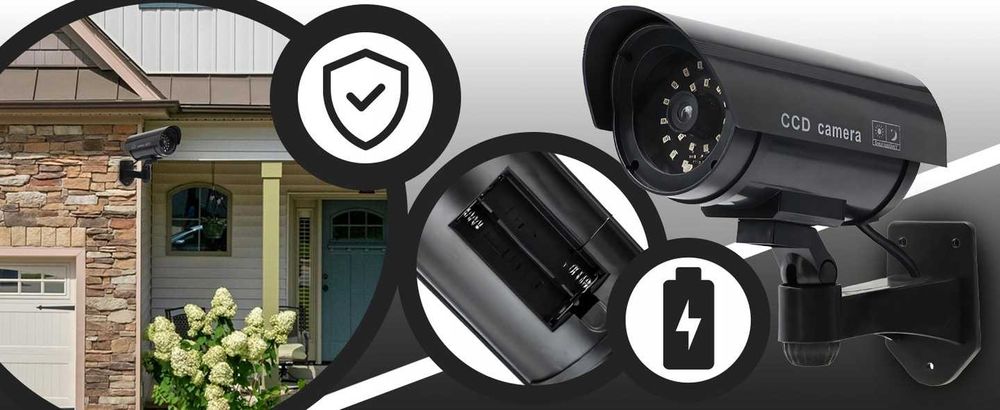 kamera atrapa ir kamera jak żywa imituje monitoring nowa sprawna